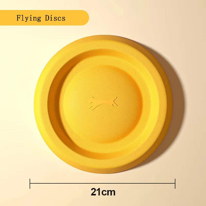 EVA Durable Dog Toys 4 Pack  Flying Disc + Ball + Tug Rope for Puppy&Adult Dogs  Chew-Proof Teeth Cleaning Set