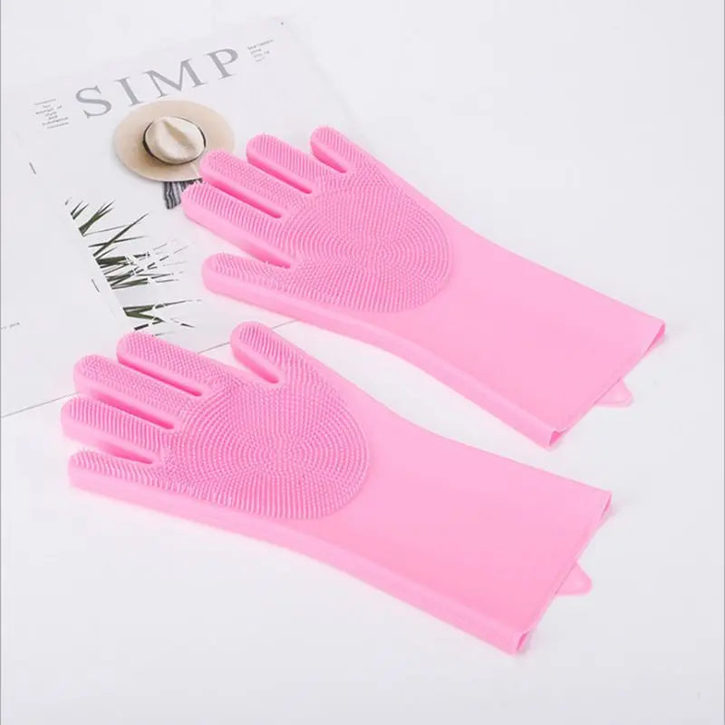 New magic Silicone Body Pet Bathing Gloves for Animal Perfect Bathe Shampoo Dog &Cat Brush Gloves