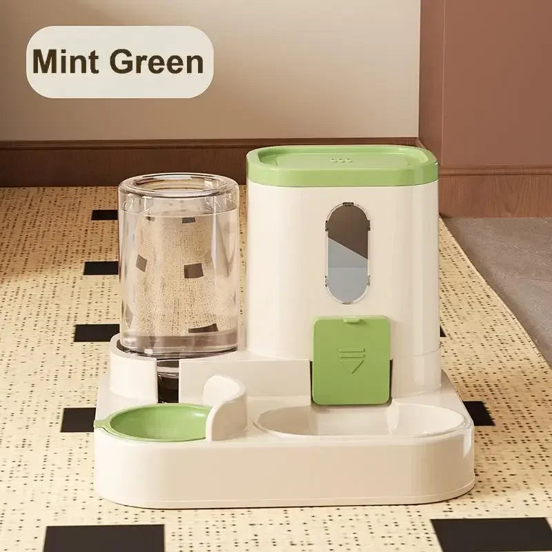 Cat Food Dispenser Automatic Water and Food