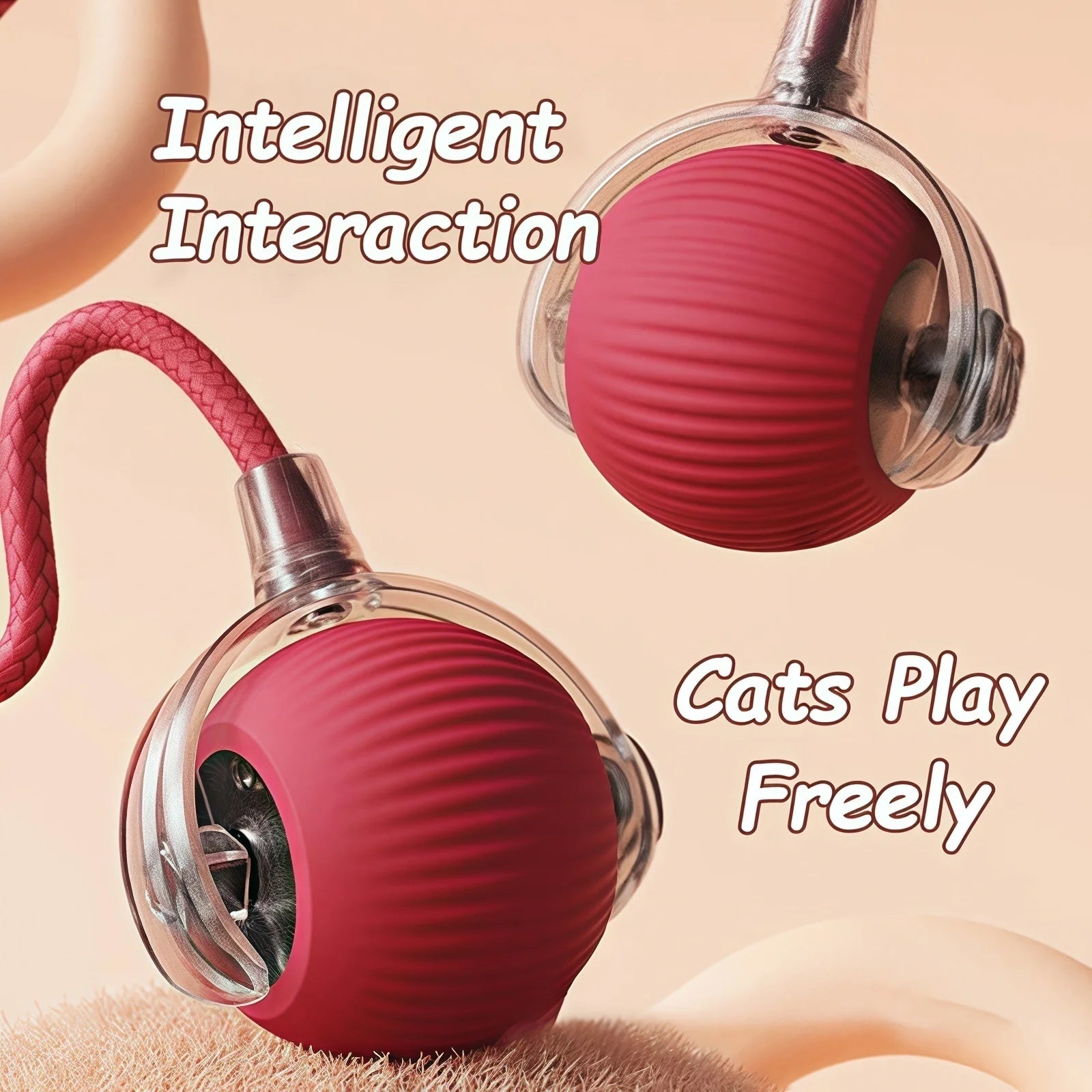 Cat Toy Ball Tail Automatic