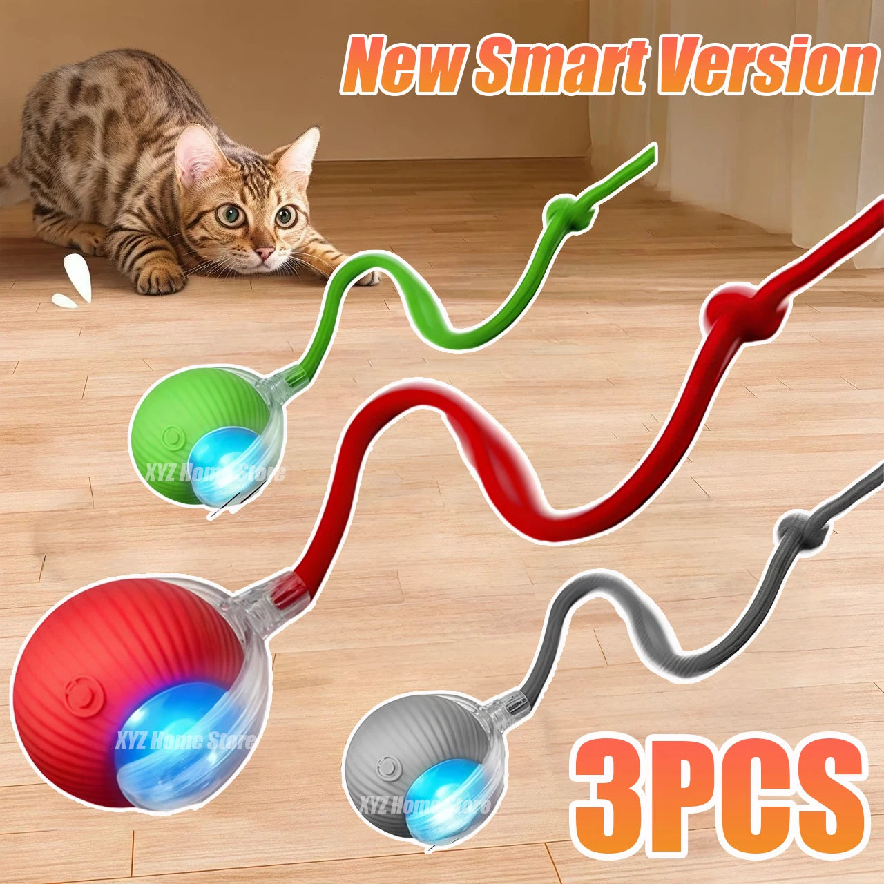 Cat Toy Ball Tail Automatic