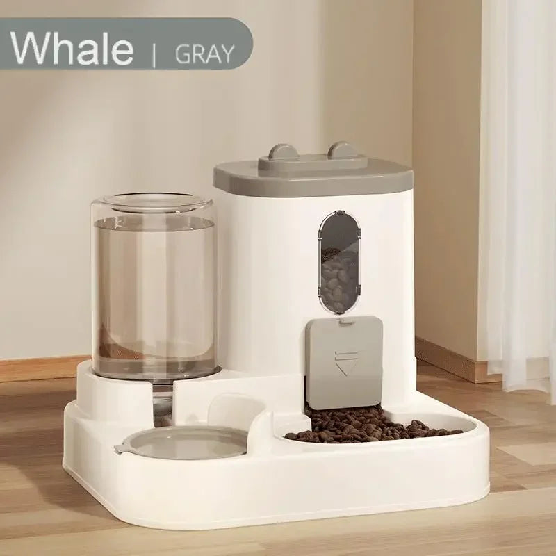 Cat Food Dispenser Automatic Water and Food