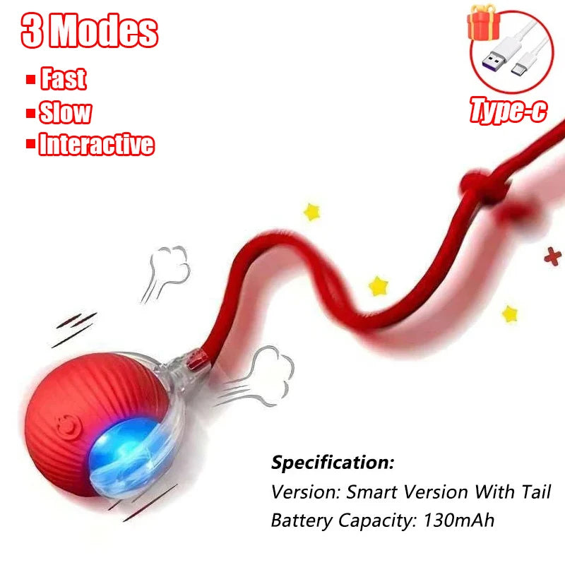 Cat Toy Ball Tail Automatic